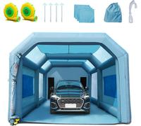 VEVOR Tente gonflable Cabine de peinture 8,5x4,8x3,3m Peinture automobile Système de filtration