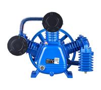 VEVOR Tête de Compresseur d'Air, 3,73 kW 422 L/min, Tête de Compression | Pour Travail du Bois, Réparation Auto, Tricylindre, Lubrifiée à Huile, Bi-étagée, en Fonte, Pression de Service Max. 12 bar