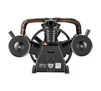VEVOR Tête de Compresseur d'Air, 5,6 kW 547 L/min, Tête de Compression | Pour Travail du Bois, Réparation Auto, Tricylindre, Lubrifiée à Huile, Mono-étagée, en Fonte, Pression de Service Max. 8 bar