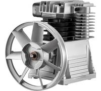 VEVOR Tête de Pompe de Compresseur d'Air 3 hp 8 bar Tête de Pompe à Piston pour Utilisation Agricole, Industrielle, Mécanique, Débit 311 L/min, en Aluminium, Double Cylindre, 1300 tr/min, 1 Étage