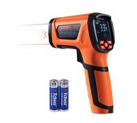 VEVOR Thermomètre Infrarouge Double Laser 50:1 Pistolet de Température Sans Contact -40°C~1500°C Portable Émissivité Réglable pour Fusion des Métaux/Cuisson/Four à Pizza/Moteur (Pas Pour les Humains)
