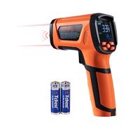 VEVOR Thermomètre infrarouge double-laser 50:1 -40°C à 1500°C, émissivité réglable, portable