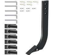 VEVOR Tige de labourage de Lame de Caisson 410 x 209 mm Tige de grattoir de scarificateur 5 pièces Tige de Ripper 3 Trous avec Dents et Broches Coniques Amovibles pour Remplacement, Creuser, Labourer