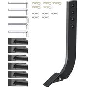 VEVOR Tige de labourage de lame de caisson 464 x 209 mm tige de grattoir de scarificateur 5 pièces tige de ripper 4 trous avec dents et broches coniques amovibles pour remplacement, creuser, labourer