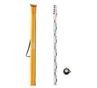 VEVOR Tige de mesure télescopique métrique 5 m cm/mm avec niveau à bulle et sac