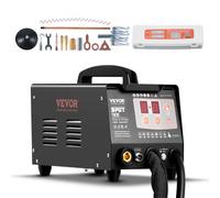 VEVOR Tire Clou Carrosserie 3 kW Kit Poste de Débosselage Soudeuse par Points 2 Pistolets de Soudage Outil Réparation Bosses Carrosserie Auto Manuel 7 Modes pour Débosselage de Voitures Camions Motos