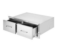 VEVOR Tiroir de Cuisine Double en Inox 75×50×25cm pour Rangement Ustensile Cuisine Inox