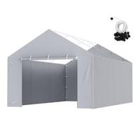 VEVOR Toile auvent rechange SXYQCPBHC12X20 6,1x3,7 m Imperméable UV50+ Gris PE Gris