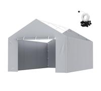 Toile auvent rechange SXYQCPBHC12X20 6,1x3,7 m Imperméable UV50+ Gris PE