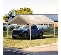 VEVOR Toile d'auvent de Rechange pour abri de Voiture, 6,1x3 m, bâche de Tente de Garage, imperméable et protégée Contre UV, élastiques à Boule, (Couverture supérieure Uniquement, Cadre Non Inclus)