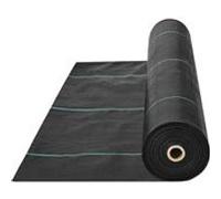 VEVOR Toile de Paillage Anti-Mauvaises Herbes Géotextile Tissé PP 1x50 m 100 g Noir