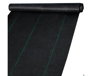 VEVOR Toile Tissée Jardin 91,4 m x 1,83 m Toile Anti-Mauvaises Herbes Tissé Anti-UV pour les Allées des Terrasses Empêcher les Mauvaises Herbes et Idéal Également pour les Allées de Potagers