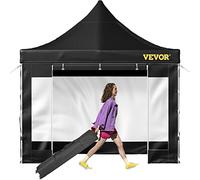 VEVOR Tonnelle Imperméable 3x3 m Tente Pop-up Jardin avec Parois Latérales Pavillon Terrasse Extérieure Abri Pliable Soleil Pluie Neige Résistant aux UV et Sac à roulettes pour Fête Arrière-Cour