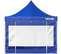 VEVOR Tonnelle Imperméable Résistant aux UV 3×3m Tonnelle Étanche Tente Pop-up Bleu Bleu