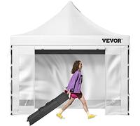VEVOR Tonnelle Imperméable Tente Pop-up Jardin avec Parois Latérales Pavillon Terrasse Extérieure Abri Pliable Soleil Pluie Neige Résistant aux UV et Sac à roulettes pour Fête Arrière-Cour