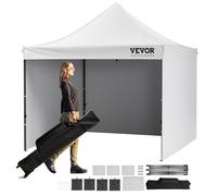 VEVOR Tonnelle pop-up 304,8x304,8 cm – Parois amovibles, résistante aux UV, sac à roulettes