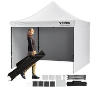 VEVOR Tonnelle pop-up 304,8x304,8 cm – Parois amovibles, résistante aux UV, sac à roulettes