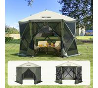 VEVOR Tente de jardin Pavillon pliable Tente de réception Popup Tente 6 personnes 3,05x3,05x2,29m