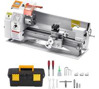VEVOR Tour à métaux 220x450 mm Tour d'établi Avance automatique 2500 tr/min Vitesse 1250W Moteur sans balais, Tour pour pièces de précision
