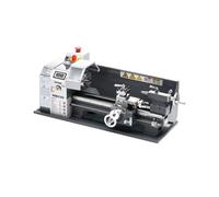VEVOR Tour à Métaux de Précision, 210x370 mm, 550 W, 0-2500 tr/min Vitesse Variable, Engrenage Métallique, pour Traitement de Pièces Précision, Filetages Impériaux Métriques, Métaux Tendres, Plastique
