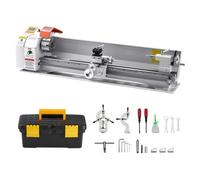 VEVOR Tour à Métaux d'Établi Filetage Électrique 220 x 1000 mm Alimentation Automatique 2500 tr/min 1250 W Moteur Sans Balais, avec Accessoires, Tour à Métaux, pour Traitement de Pièces de Précision