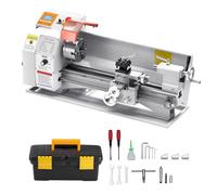 VEVOR Tour à Métaux d'Établi Filetage Électrique 220x450 mm Alimentation Automatique 2500 tr/min 1250 W Moteur Sans Balais, avec Accessoires, Tour à Métaux pour Usinage Traitement Pièces de Précision