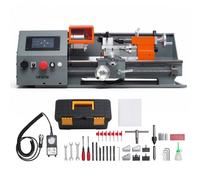 VEVOR Tour à Métaux Établi CNC 220x400 mm 1100 W Tour Métaux Écran Tactile pour Tournage Entièrement Auto, Porte-Outil à Changement Rapide, Vis-Mère Électronique, Vitesse Variable Max. 2500 tr/min