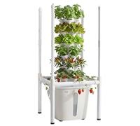 VEVOR Tour Hydroponique 6 Étages 30 Trous, Système de Culture Hydroponique pour Herbes, Fruits et Légumes, avec Lampe de Croissance LED, Contrôle par Application, Réservoir d'eau de 20 L et Pompe