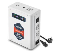 VEVOR Convertisseur de tension Abaisseur, 2000 VA, convertisseur haute performance, 220 V à 110 V transformateur de puissance, avec 2 prises US, sortie USB, écran LCD, protection thermique, pour appar