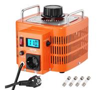 VEVOR Transformateur de tension variable auto 3000 VA, 10 A, entrée 230 V, sortie 0-300 V, régulateur de tension AC LCD 4 fusibles, interrupteur de commande thermique pour maison, bureau industriel