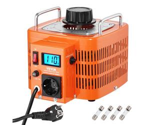 VEVOR Transformateur de tension variable auto 3000 VA, 10 A, entrée 230 V, sortie 0-300 V, régulateur de tension AC LCD 4 fusibles, interrupteur de commande thermique pour maison, bureau industriel