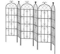 VEVOR Treillis jardin pour plantes grimpantes, 51 x 180 cm, treillis fleurs de jardin en métal antirouille, treillis de rosiers grimpants extérieur, support de concombres, pour cours, pelouses, 6 pcs