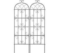 VEVOR Treillis Jardin Pour Plante Grimpante Métal Antirouille 51x180 Cm 2 Pcs