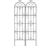 VEVOR Treillis Jardin Pour Plante Grimpante Métal Antirouille 51x220 Cm 2 Pcs