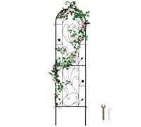 VEVOR Treillis jardin pour plantes grimpantes, 38 x 152 cm, treillis fleurs de jardin en métal antirouille, treillis décoratif de rosiers grimpants extérieur, support concombres, pour cours, pelouses