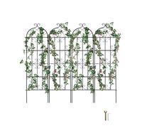 VEVOR Treillis jardin pour plantes grimpantes, 51 x 180 cm, treillis fleurs de jardin en métal antirouille, treillis de rosiers grimpants extérieur, support de concombres, pour cours, pelouses, 4 pcs