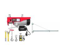 VEVOR Treuil à Câble Électrique 250 kg Palan Électrique avec Télécommande sans Fil 510 W & Einhell Fixation équerre pour potence GT-SA 1200 - Longeur 110 cm - portée à 750 mm : 600 kg max.