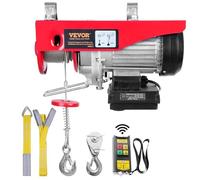 VEVOR Treuil à câble électrique 400 kg 850 W – Télécommande sans fil 12 m 10 m/min