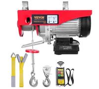 VEVOR Treuil à Câble Électrique 400 kg Palan Électrique avec Télécommande sans Fil 850 W Treuil-Palan 10 m/min Hauteur de Levage Câble Simple 12 m Moteur pour Garages Entrepôts Usines