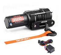 VEVOR Treuil Électrique 12 V 1587 kg Quad Corde Synthétique Télécommande Filaire