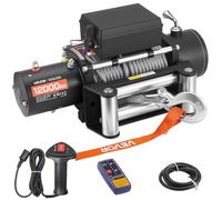 VEVOR Treuil électrique 12 V CC 5400 kg – Câble acier 9,1 mm×24 m – Télécommande fil/sans fil – IP55