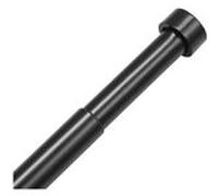 VEVOR Tringle à Rideau Double Barre Extensible 183-366cm avec Embouts à Capuchon Noir