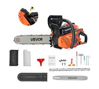 VEVOR Tronçonneuse essence 355 mm, 40 cc, 1,3 kW, double réservoir.