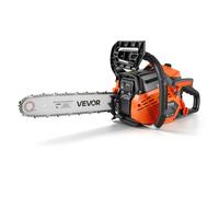 VEVOR Tronçonneuse Thermique 40 cm³ 1,15 kW Scie à Chaîne Essence 2 Temps pour Coupe du Bois, Élagage, Défrichage, avec Guide-chaîne 355,6 mm, Starter Synchronisé à l'Accélérateur, Double Réservoir