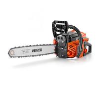 VEVOR Tronçonneuse Thermique 52 cm³ 2,0 kW Scie à Chaîne Essence 2 Temps pour Coupe du Bois, Élagage, Défrichage, avec Guide-chaîne 457,2 mm, Starter Synchronisé à l'Accélérateur, Double Réservoir