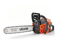 VEVOR Tronçonneuse Thermique 58 cm³ 2,2 kW Scie à Chaîne Essence 2 Temps pour Coupe du Bois, Élagage, Défrichage, avec Guide-chaîne 508 mm, Starter Synchronisé à l'Accélérateur, Double Réservoir
