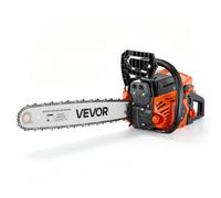 VEVOR Tronçonneuse Thermique 62 cm³ 2,7 kW Scie à Chaîne à Essence 2 Temps pour Coupe du Bois, Élagage, Défrichage, avec Guide-chaîne 508 mm, Starter Synchronisé à l'Accélérateur, Double Réservoir