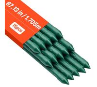 VEVOR Tuteur Pour Plante 170,5cm Extrémité Pointue Antidérapants 15 Pièces