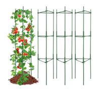 VEVOR Tuteur Plantes Grimpantes 28x28x162 cm, Treillis pour Plantes Lot de 4 Cages, Support pour Plantes de Jardin, Tours à tomates en Treillis pour Jardin surélevé, légumes, Fleurs
