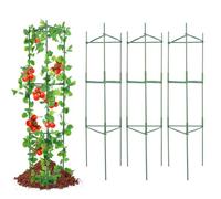 VEVOR Tuteur Plantes Grimpantes 32x32x123 cm, Treillis pour Plantes Lot de 6 Cages, Support pour Plantes de Jardin, Tours à tomates en Treillis pour Jardin surélevé, légumes, Fleurs